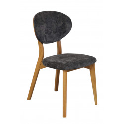 CHAISE FRANÇAISE DOSSIER CHÊNE ET TISSU THALES