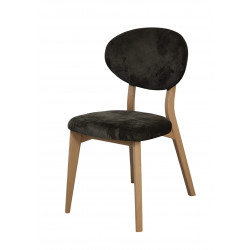 CHAISE FRANÇAISE EN CHÊNE ET TISSU POIGNÉE THALES