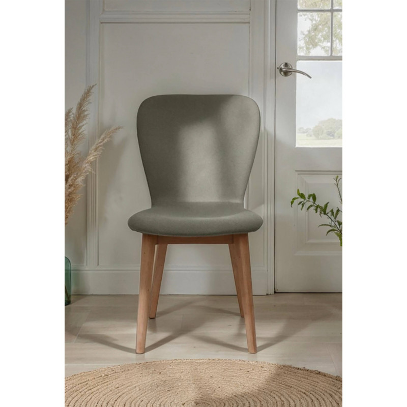 CHAISE FRANÇAISE CHÊNE ET TISSU JACOBSON