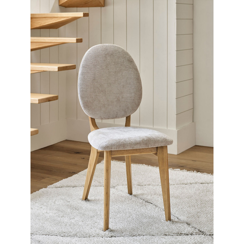 CHAISE FRANÇAISE MÉDAILLON CONTEMPORAIN ALVA