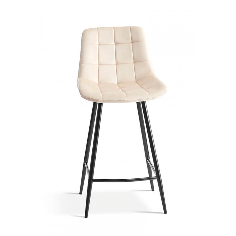 TABOURET SNACK EN VELOURS COLORÉ JUTA