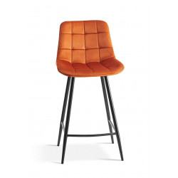 TABOURET SNACK EN VELOURS COLORÉ JUTA