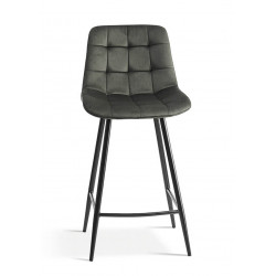 TABOURET SNACK EN VELOURS COLORÉ JUTA