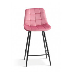 TABOURET SNACK EN VELOURS COLORÉ JUTA