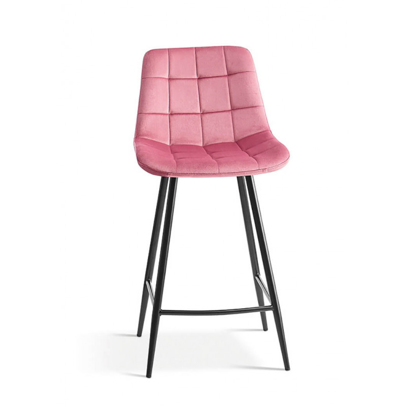 TABOURET SNACK EN VELOURS COLORÉ JUTA