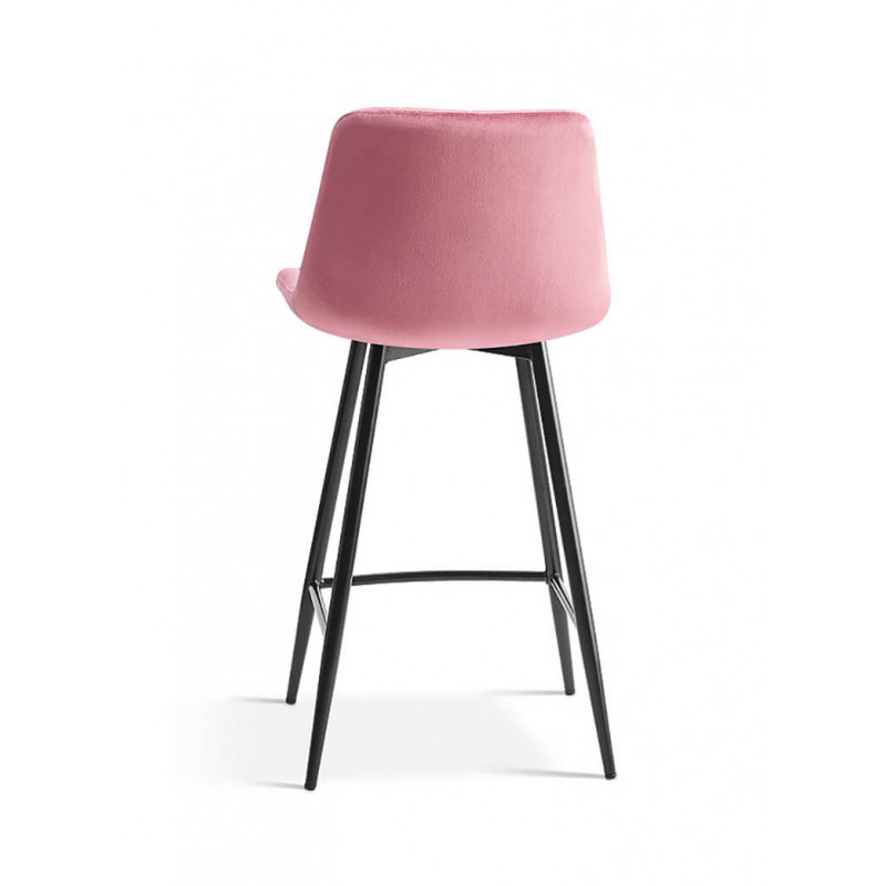 TABOURET SNACK EN VELOURS COLORÉ JUTA