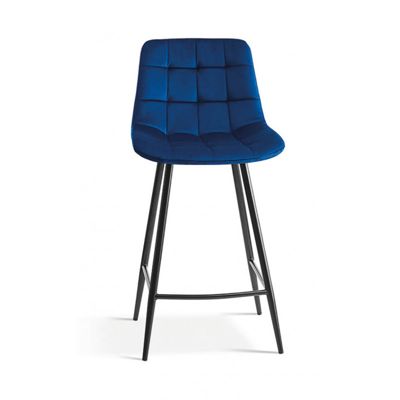 TABOURET SNACK EN VELOURS COLORÉ JUTA