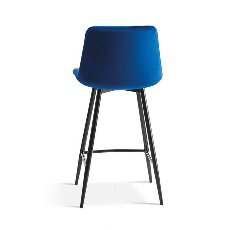 TABOURET SNACK EN VELOURS COLORÉ JUTA