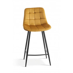 TABOURET SNACK EN VELOURS COLORÉ JUTA