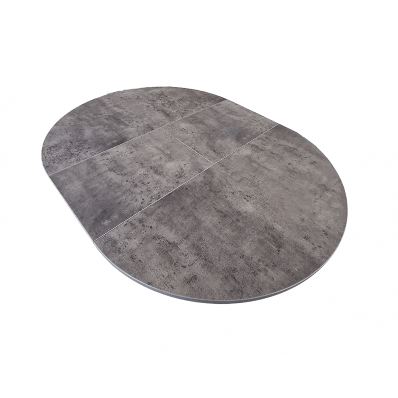 TABLE DE CUISINE RONDE LASER EXTENSIBLE ARDOISE PROMOTION