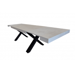 TABLE EXTENSIBLE POST EN STRATIFIÉ BEIGE PROMOTION