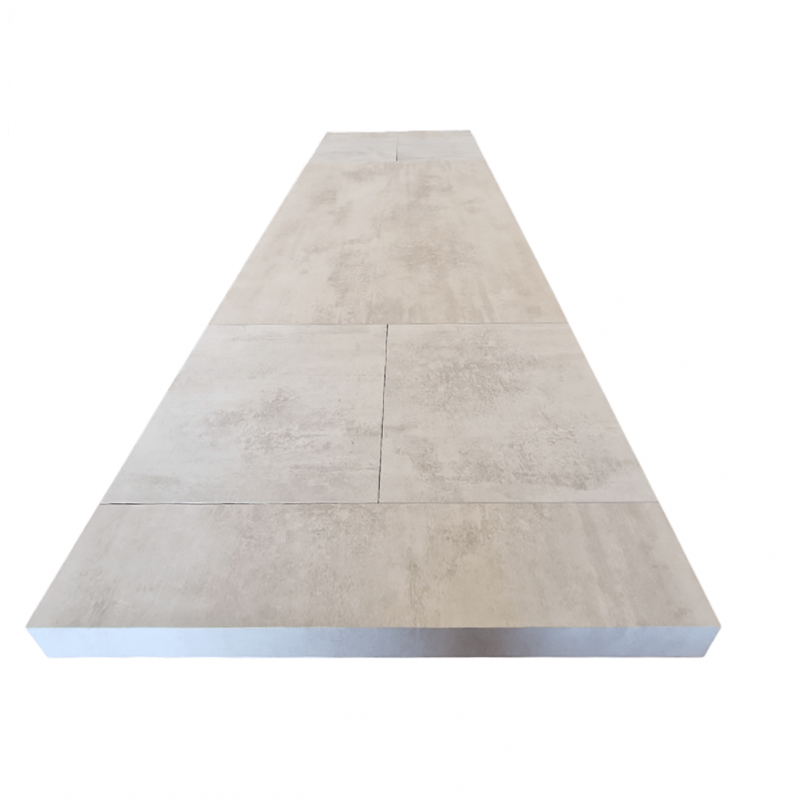 TABLE EXTENSIBLE POST EN STRATIFIÉ BEIGE PROMOTION