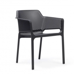 ENSEMBLE D'EXTÉRIEUR BLEU ET GRIS, CHAISES, FAUTEUILS TABLE