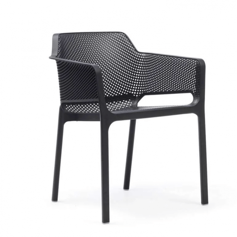 ENSEMBLE D'EXTÉRIEUR BLEU ET GRIS, CHAISES, FAUTEUILS TABLE