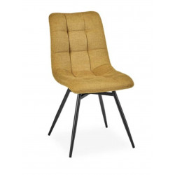 CHAISE EN TISSU DÉCO NARBONNE PAS CHER JAUNE