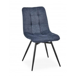 CHAISE EN TISSU DÉCO NARBONNE BLEU