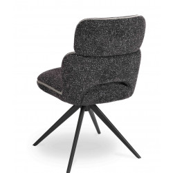 CHAISE COSY MODERNE LEILA GRIS