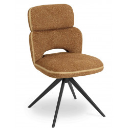 CHAISE COSY MODERNE LEILA MOUTARDE