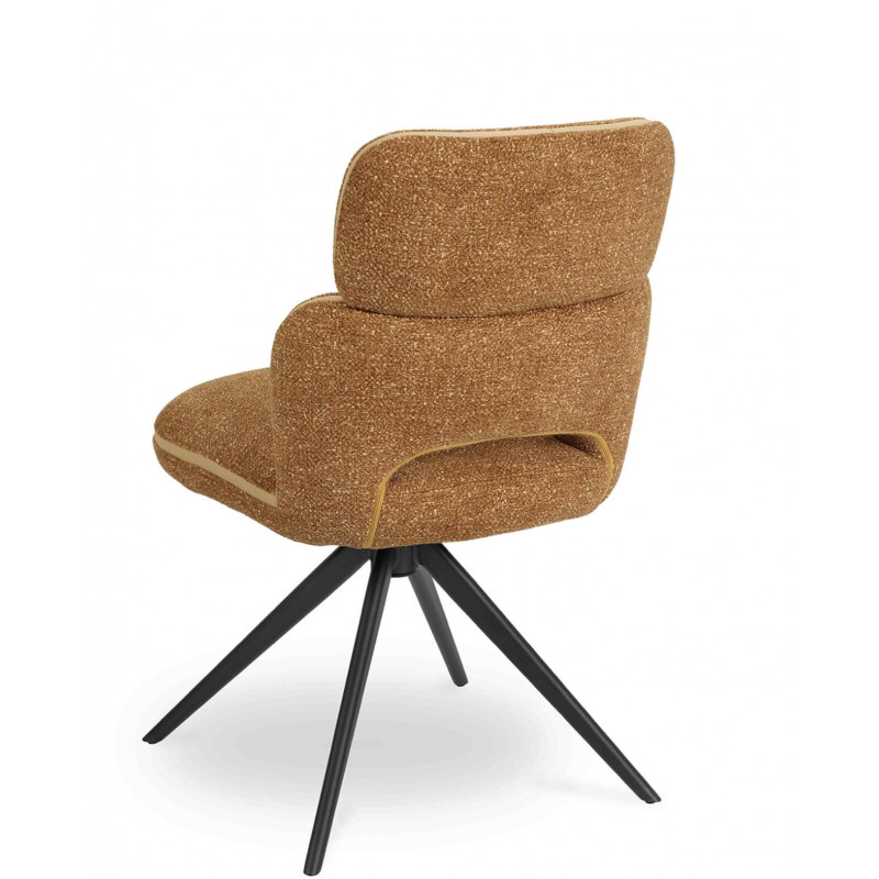 CHAISE COSY MODERNE LEILA MOUTARDE