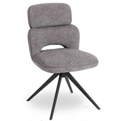 CHAISE COSY MODERNE LEILA GRIS CLAIRE