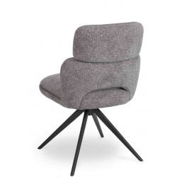 CHAISE COSY MODERNE LEILA GRIS CLAIRE