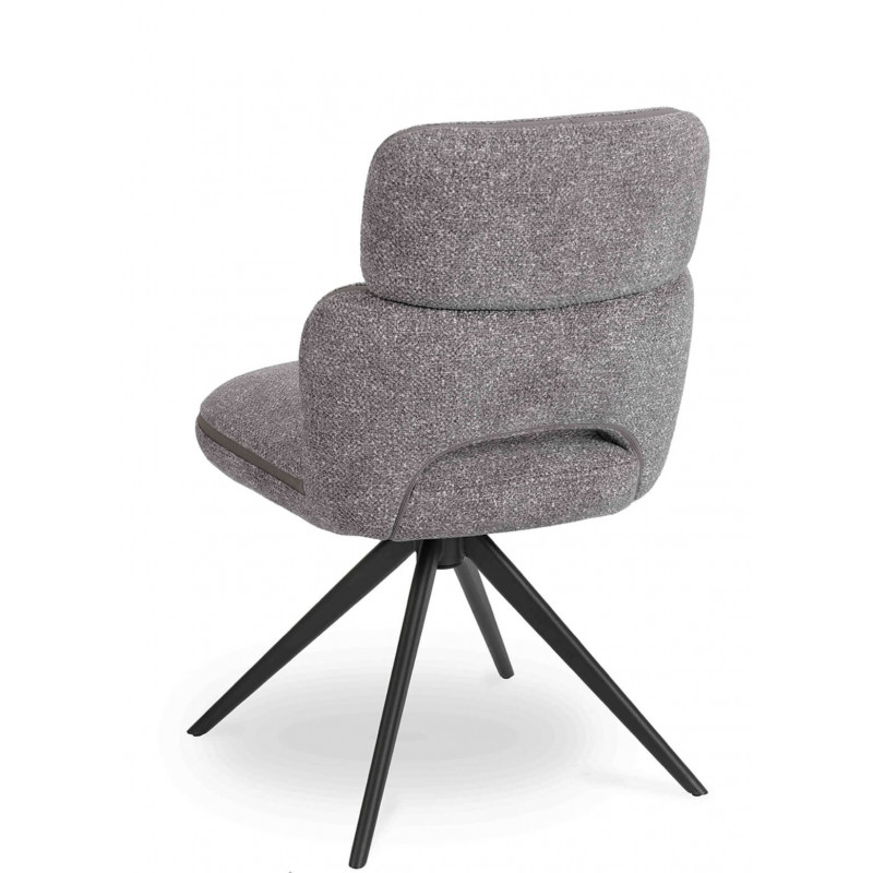 CHAISE COSY MODERNE LEILA GRIS CLAIRE