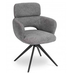 FAUTEUIL COSY MODERNE LEILA GRIS CLAIR