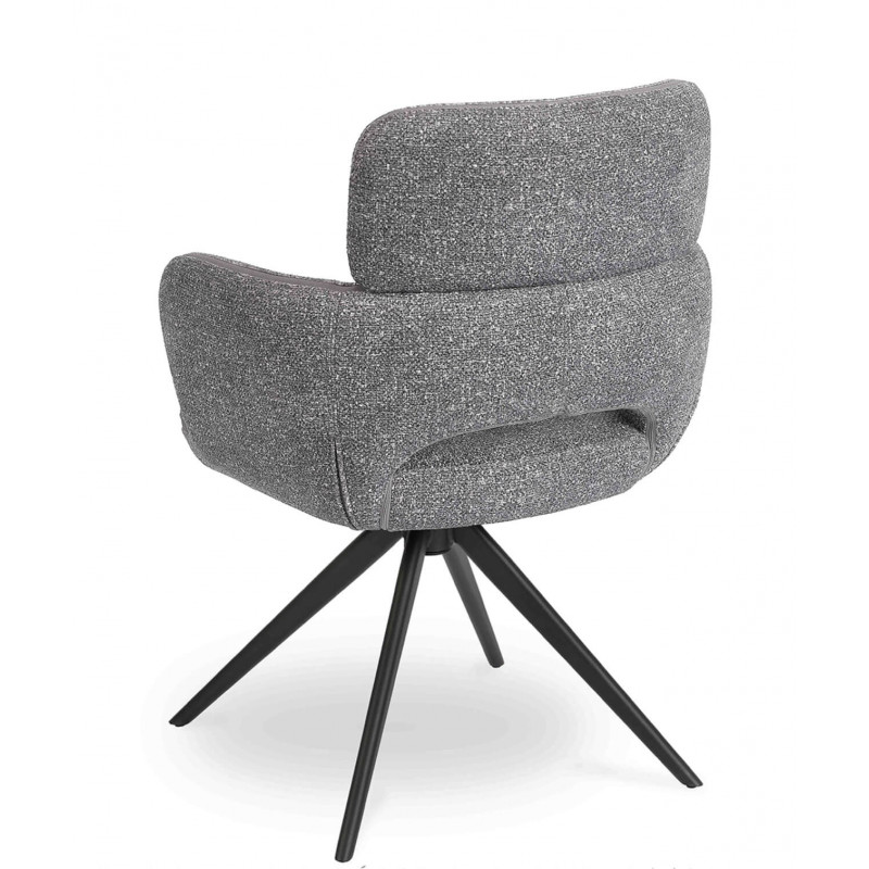 FAUTEUIL COSY MODERNE LEILA GRIS CLAIR