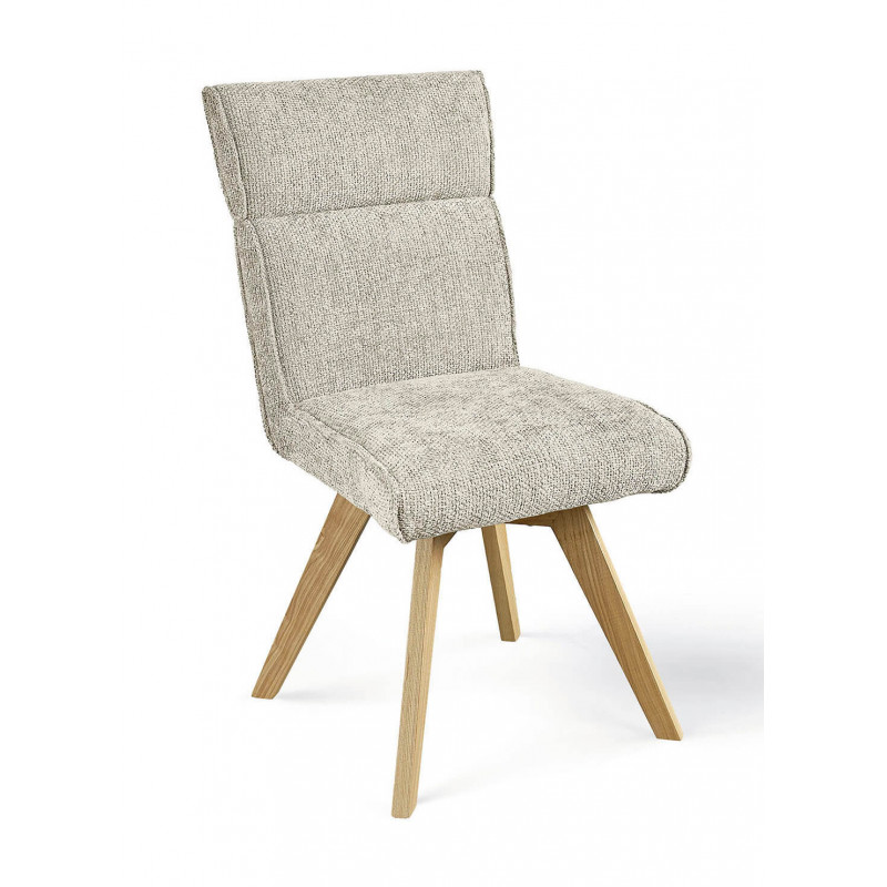 CHAISE EN TISSU MODERNE ET BOIS LAURIE