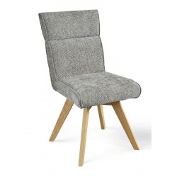 CHAISE EN TISSU MODERNE ET BOIS LAURIE