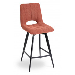 CHAISE D'ÎLOT EN TISSU MODERNE NADINE TERRACOTTA