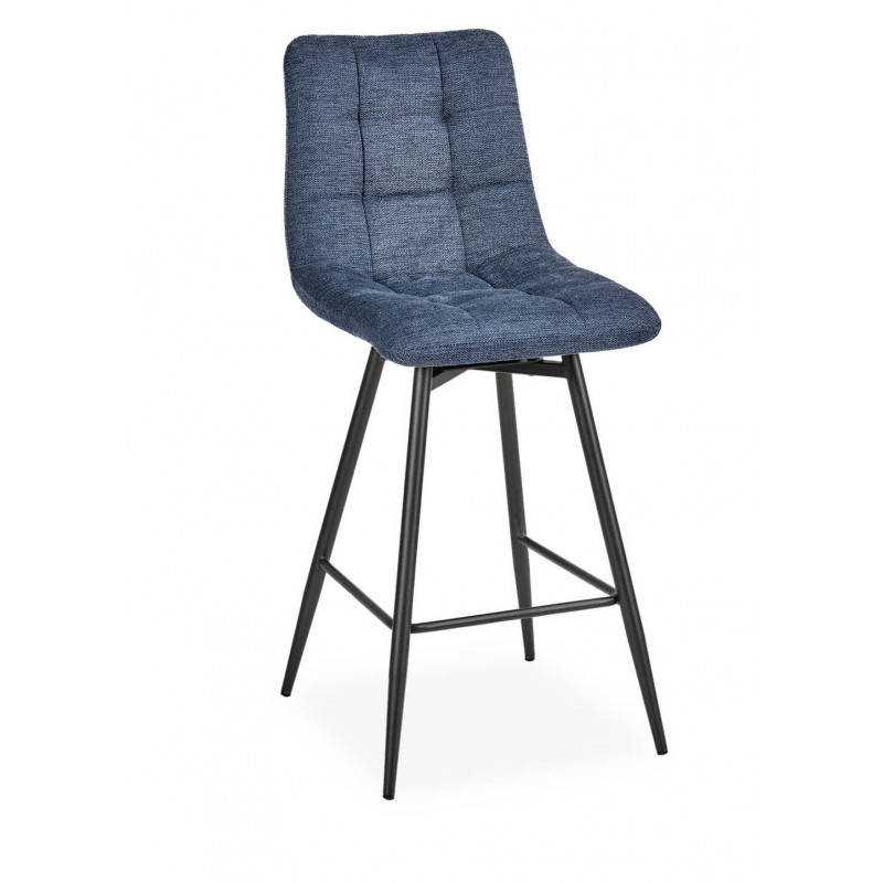 CHAISE D'ÎLOT EN TISSU MODERNE NARBONNE BLEU