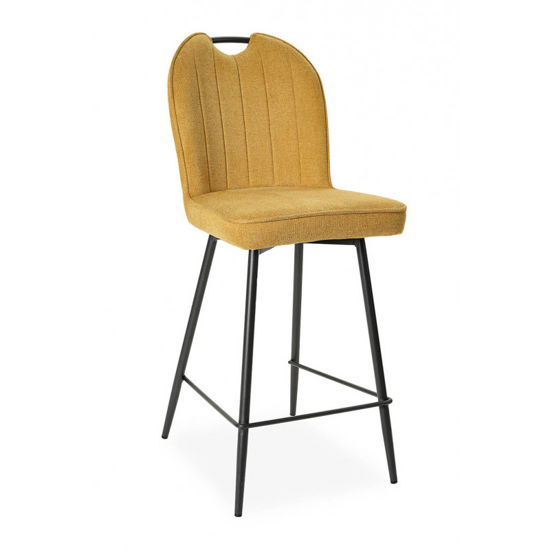 TABOURET DE CUISINE EN TISSU CONFORTABLE LILA JAUNE