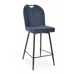 TABOURET DE CUISINE EN TISSU CONFORTABLE LILA BLEU