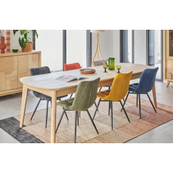 PETITE TABLE EN BOIS EXTENSIBLE ANGLES ARRONDIS CHLOÉ