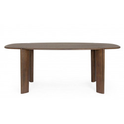 TABLE DE SALLE À MANGER OVALE EN BOIS DE MANGUIER STERLING