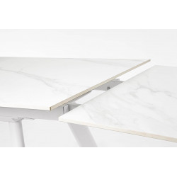 PETITE TABLE CÉRAMIQUE EXTENSIBLE JARKKO MARBRE BLANC