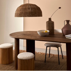 TABLE OVALE EN BOIS DE MANGUIER ORLANDO