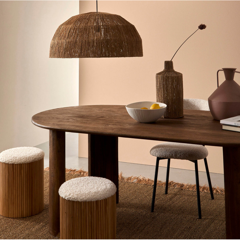 TABLE OVALE EN BOIS DE MANGUIER ORLANDO