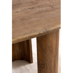 TABLE OVALE EN BOIS DE MANGUIER ORLANDO