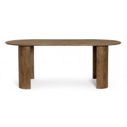 TABLE OVALE EN BOIS DE MANGUIER ORLANDO