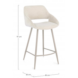 CHAISE D'ÎLOT EN TISSU FLORENCE