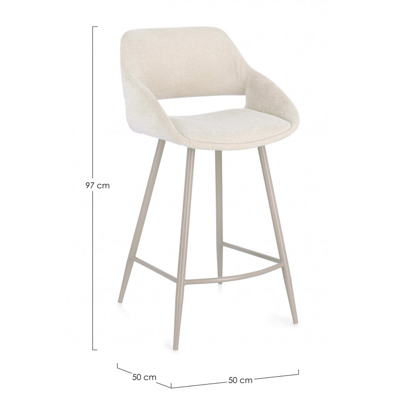 CHAISE D'ÎLOT EN TISSU FLORENCE