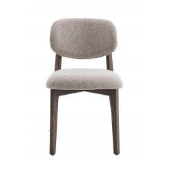 CHAISE EN CHÊNE ET TISSU SCANDINAVE CARMEN