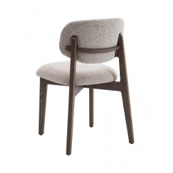 CHAISE EN CHÊNE ET TISSU SCANDINAVE CARMEN