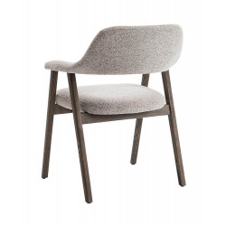 FAUTEUIL EN CHÊNE ET TISSU SCANDINAVE CORALIE