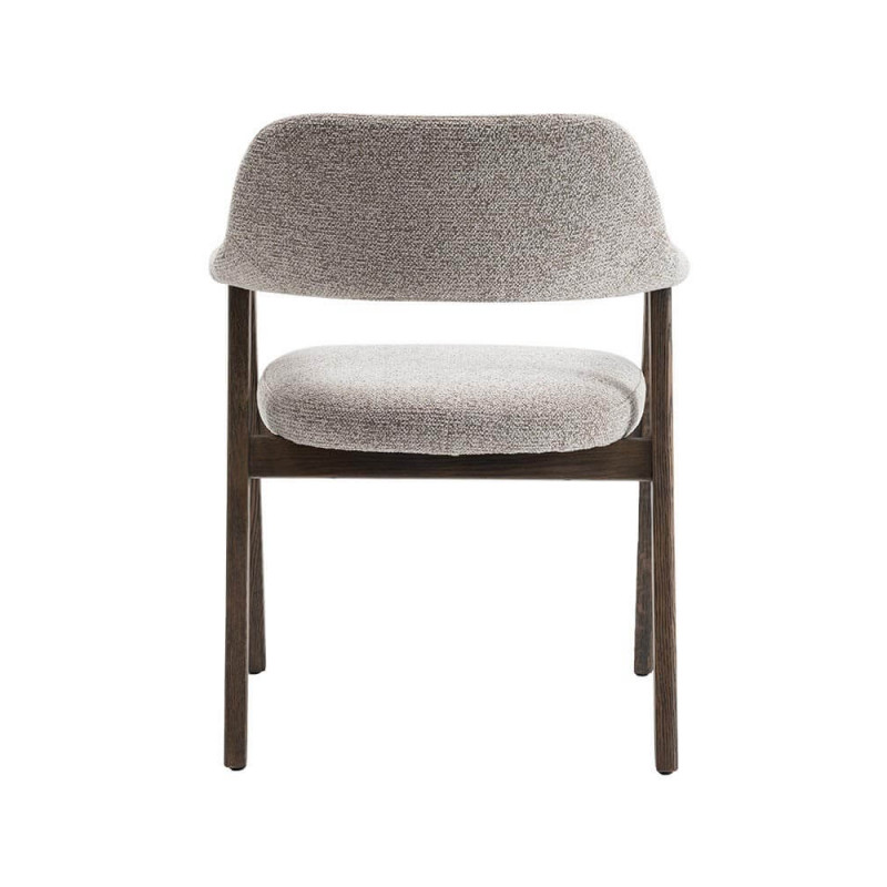 FAUTEUIL EN CHÊNE ET TISSU SCANDINAVE CORALIE